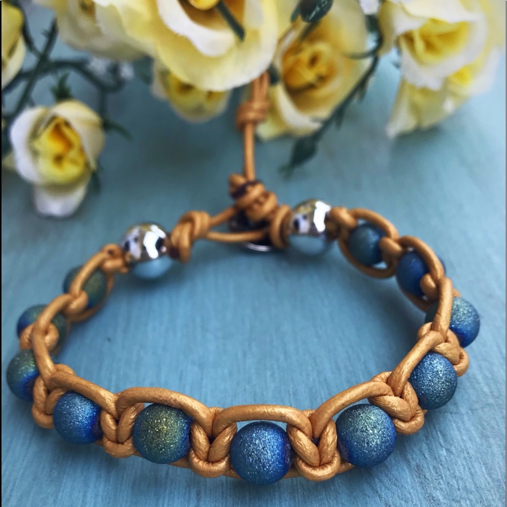 Leather wrap bracelet